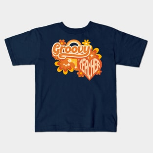 Groovy Teacher Kids T-Shirt